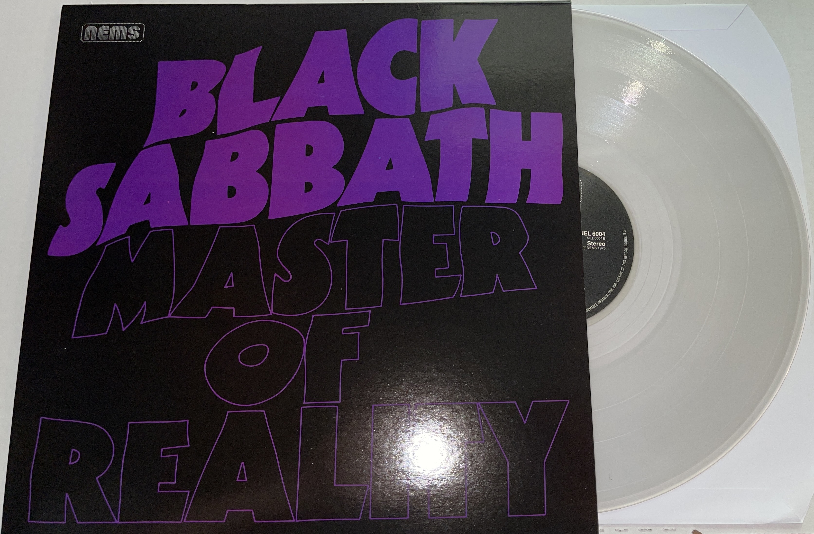 Black Sabbath – MASTER OF REALITY, 180 GRAM LP, TRANSPARENT