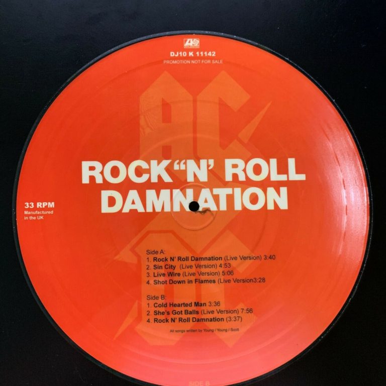 Acdc Rock N Roll Damnation 10 Picture Disc Import Promo Vinyl Lp Mac Kosmos