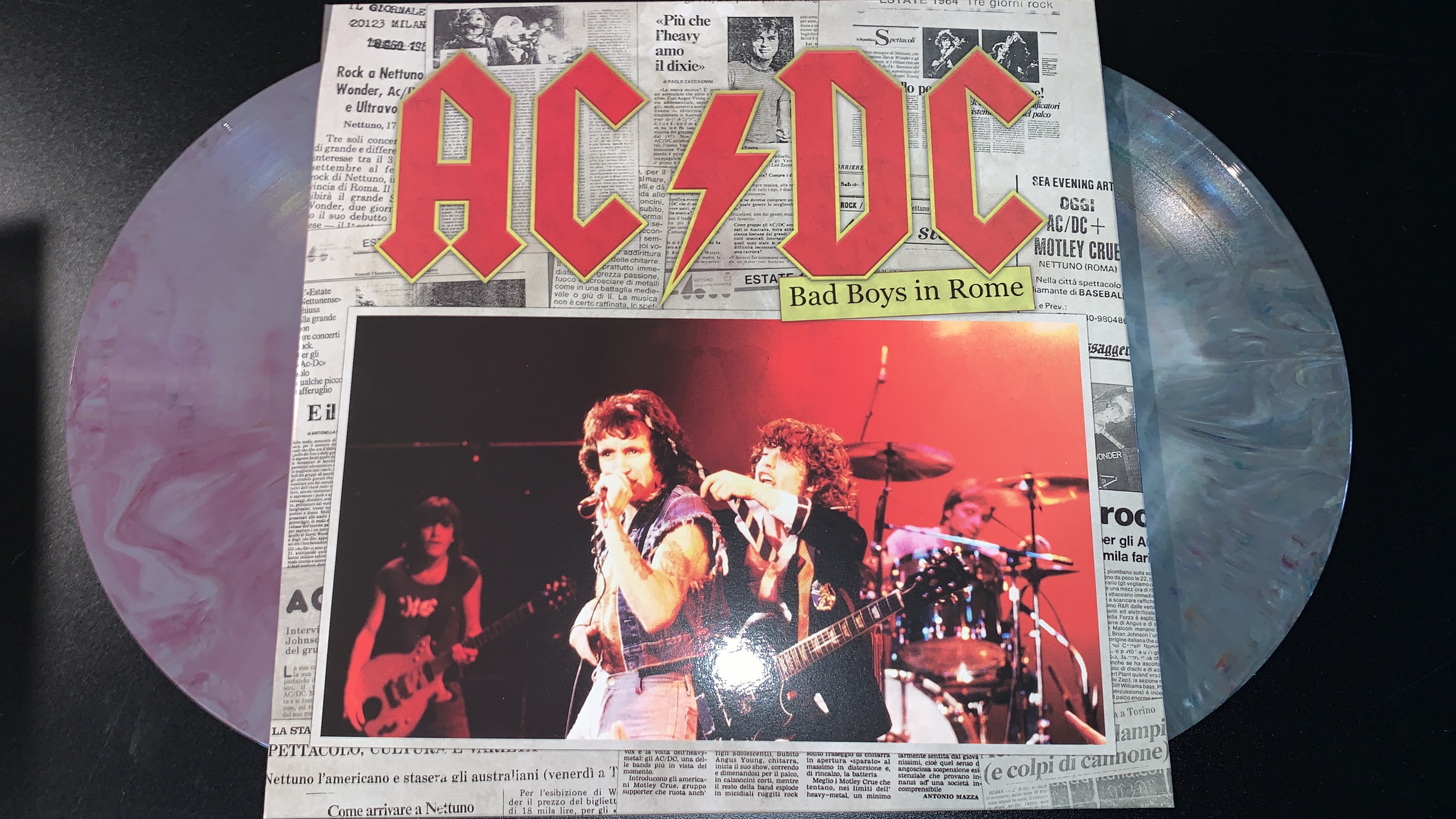 AC/DC, BAD BOYS IN 9/5/84, 2LP COLORED VINYL SET, POSTER, FOLD JACKET, #'D LTD ED Mac Kosmos