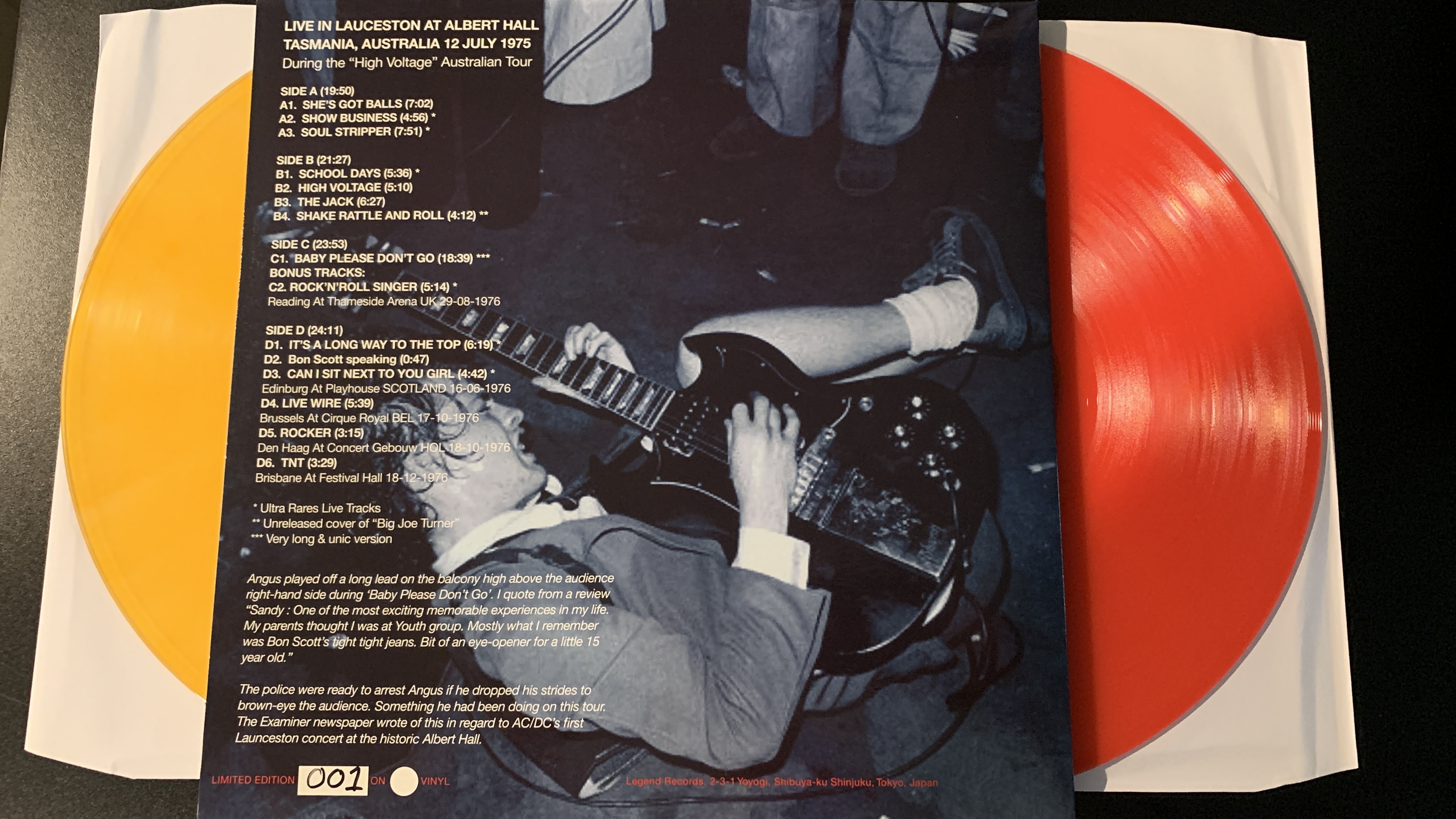 Underinddel Ugle Tag fat AC/DC, HIGH VOLTAGE - LIVE IN '75, 2LP COLORED VINYL SET, NUMBERED LIMITED  ED. - Mac Kosmos
