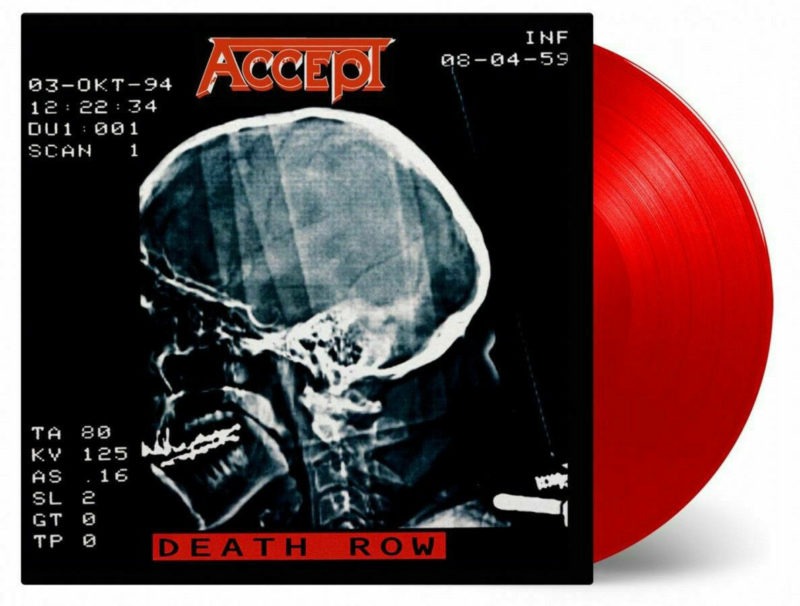 ACCEPT, DEATH ROW, 180G RED COLORED VINYL 2LP, NUMBERED LIMITED ED