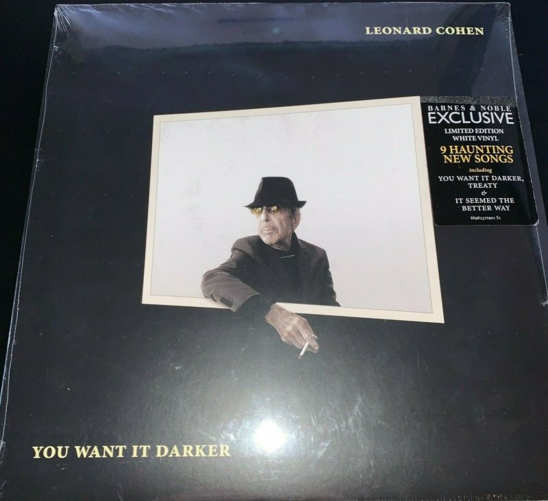 Leonard Cohen, You Want It Darker, 180 Gram WHITE Vinyl LP, LIMITED EDITION, NEW