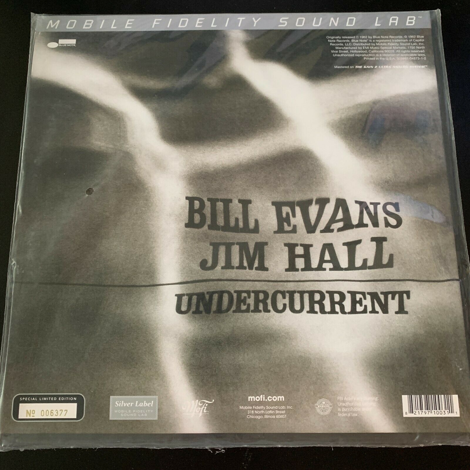 BILL EVANS WITH JIM HALL, UNDERCURRENT, MFSL, 180 VINYL LP, NEW