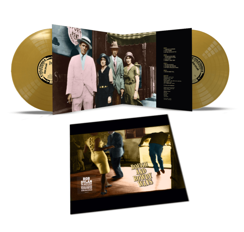 Bob Dylan, Rough And Rowdy Ways, Indie Exclusive GOLD COLORED VINYL 2LP SET