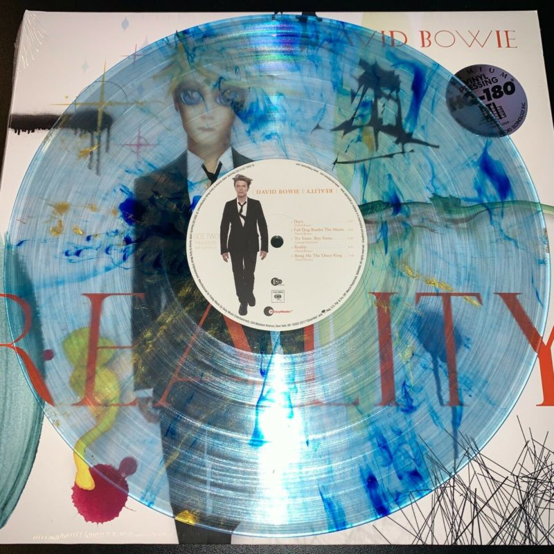 David Bowie, Reality, TRANSPARENT BLUE SWIRL COLORED VINYL