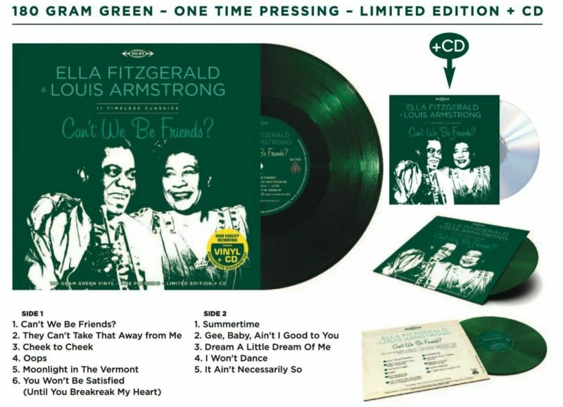 Ella Fitzgerald & Louis Armstrong Can't We Be Friends? 180 GRAM Green Vinyl + CD