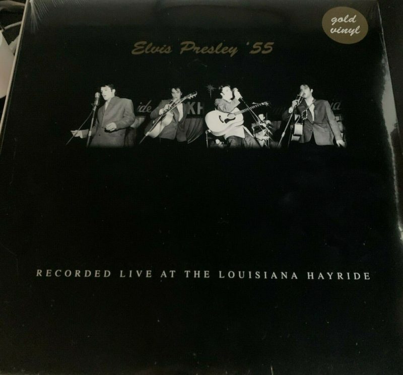 Elvis Presley 1955 LIVE THE LOUISIANA HAYRIDE, GOLD COLORED Vinyl Lp