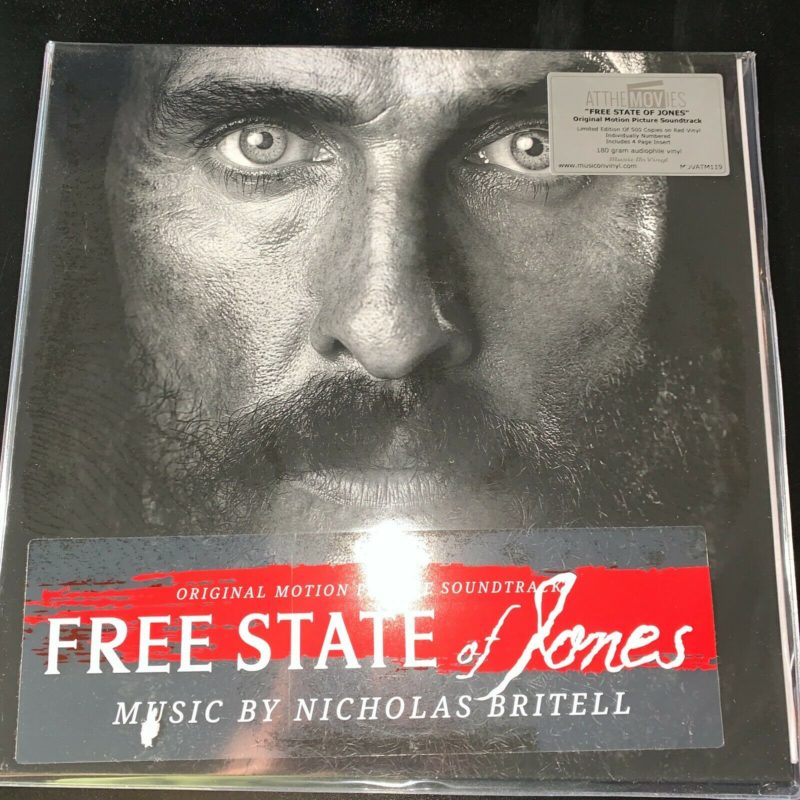 Free State of Jones, Soundtrack LOW NUMBERED COPY #53, 180 GRAM RED VINYL LP