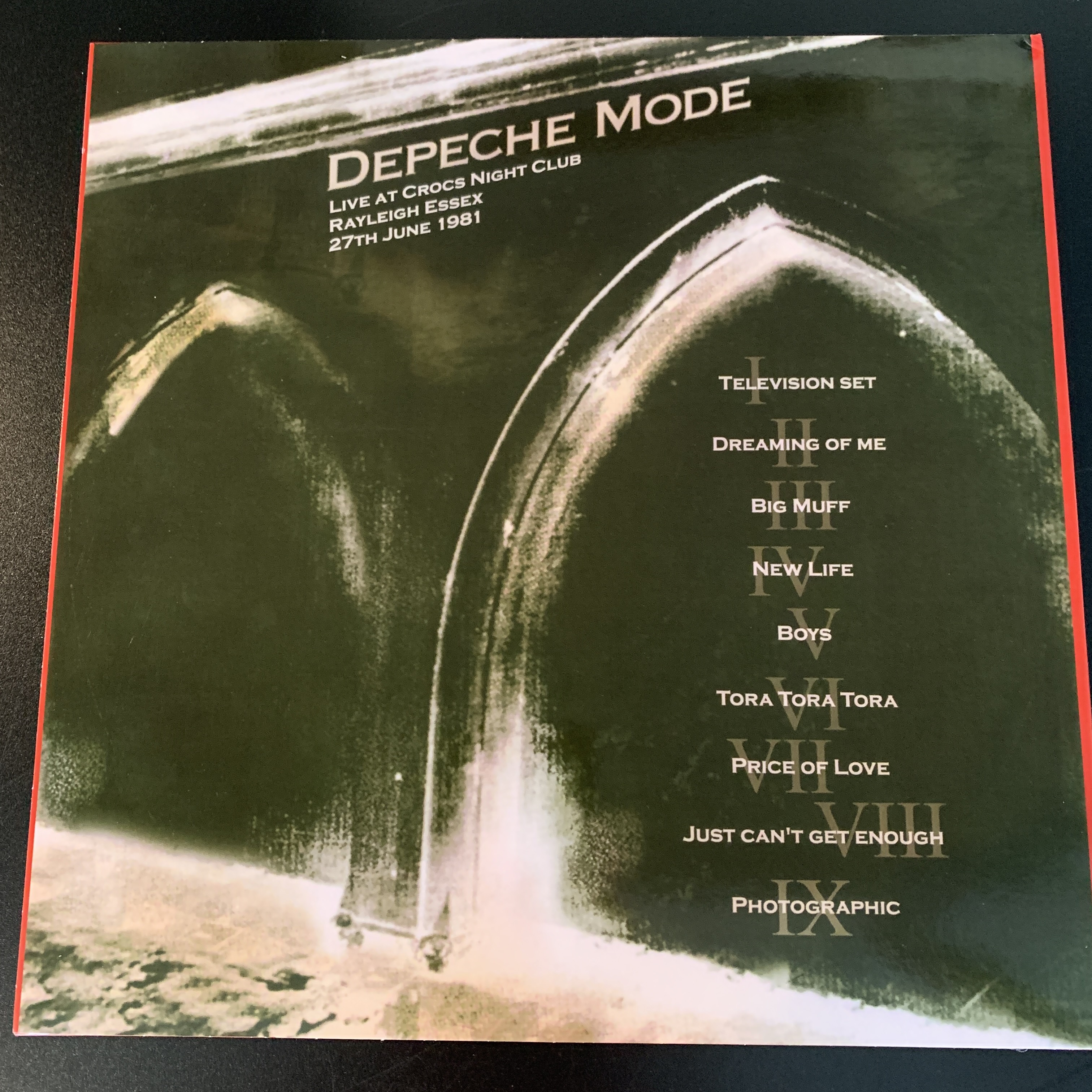 DEPECHE MODE, LIVE AT CROCS NIGHT CLUB, 6/27/1981, 180 GRAM VINYL LP, IMPORT
