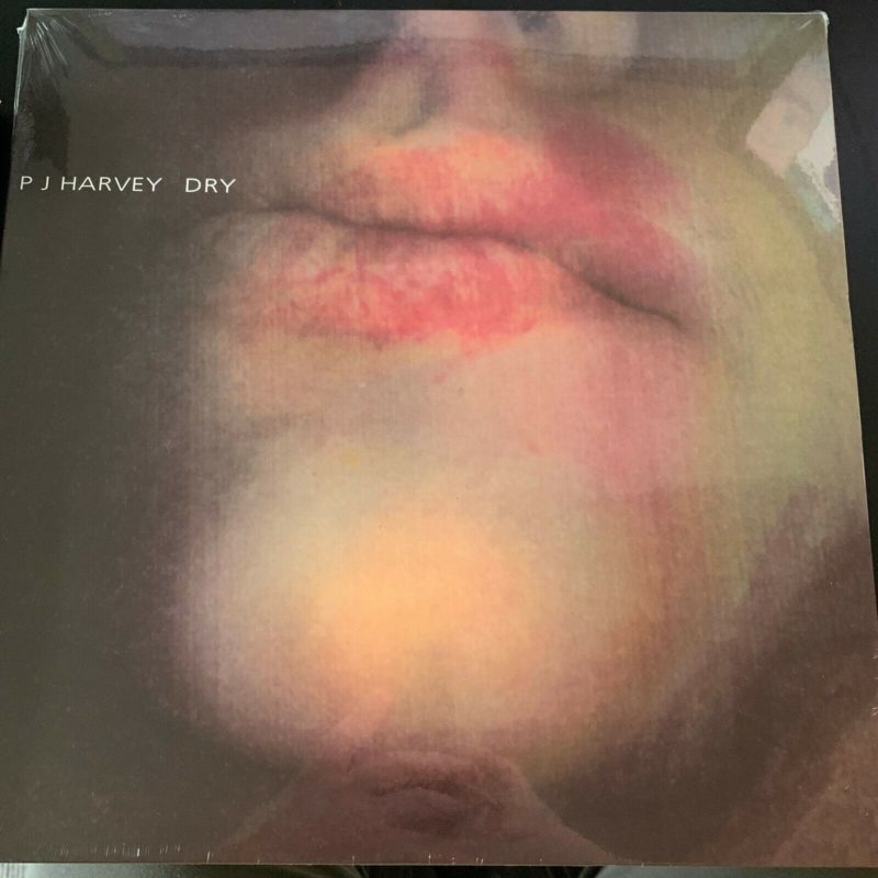 PJ HARVEY, DRY, BLACK VINYL LP RECORD