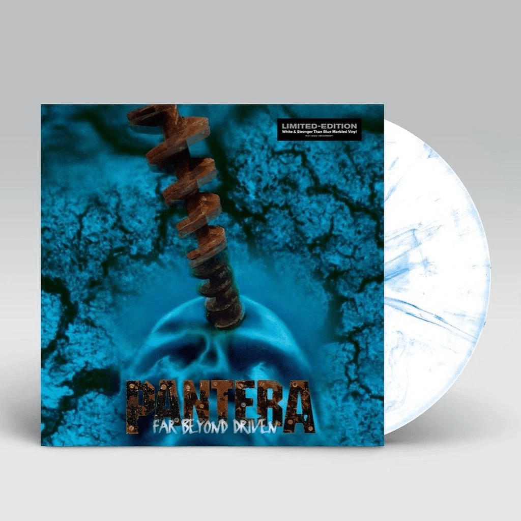 Pantera, Far Beyond Driven, Indie WHITE & Blue Marble COLORED Vinyl Kosmos