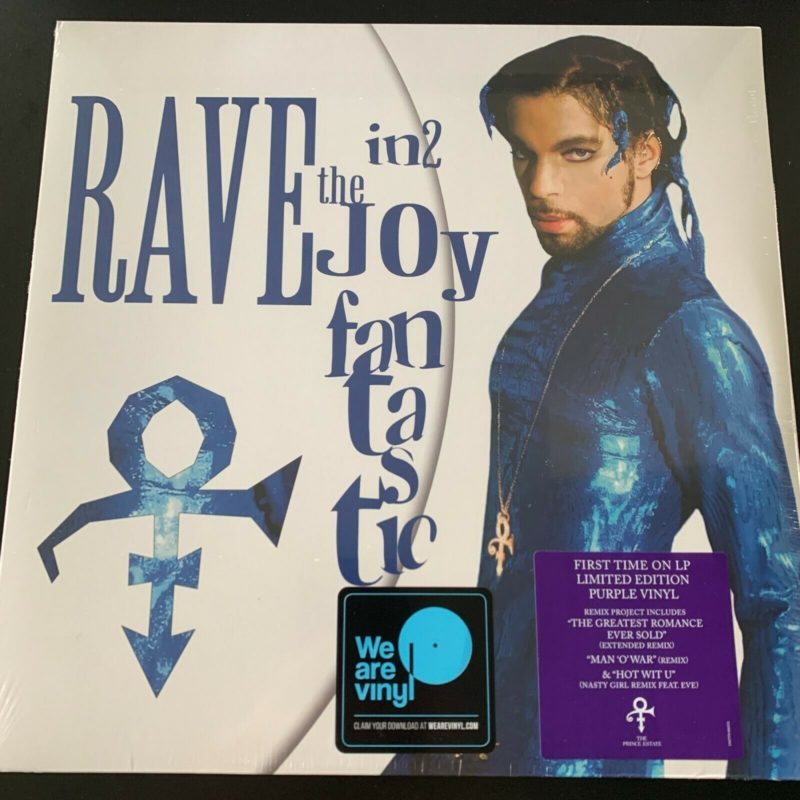 Prince RAVE IN2 THE JOY FANTASTIC, LIMITED New Purple Colored Vinyl 2LP MP3s