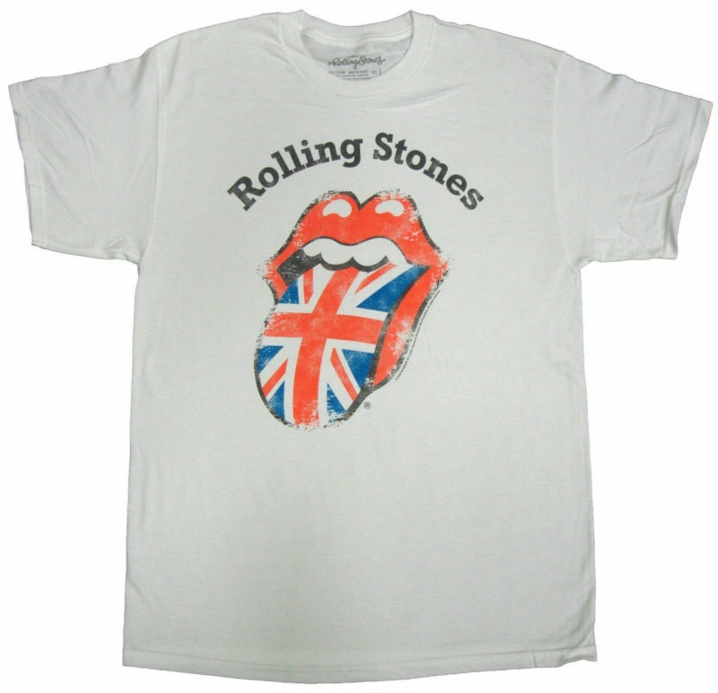 Rolling Stones Distressed Union Jack Adult T-Shirt XL Official MERCH NEW W: TAGS