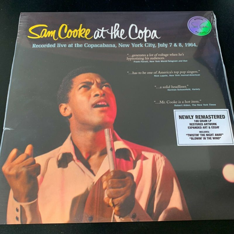 SAM COOKE, AT THE COPA, LIVE NYC JULY 7 & 8 1964, 180 GRAM VINYL LP REMASTERED