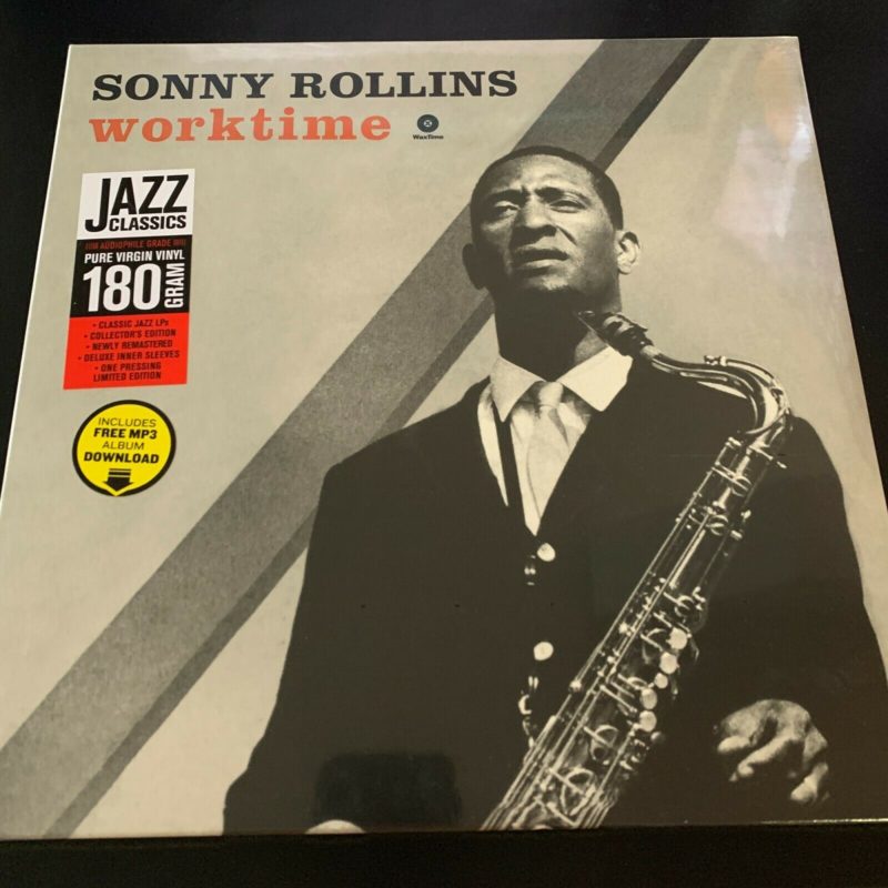 SONNY ROLLINS, WORKTIME, 180 GRAM VIRGIN Vinyl LP, DELUXE LIMITED ED + MP3 DWNLD
