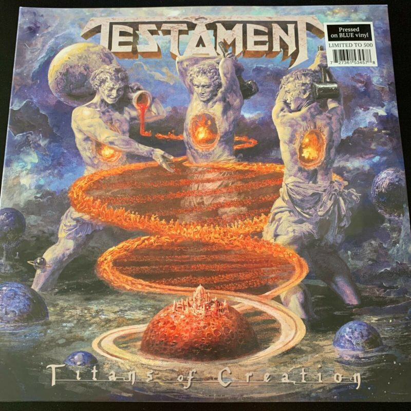 Testament, Titans of Creation, Indie Exclusive Blue COLORED Vinyl 2LP, LTD ED