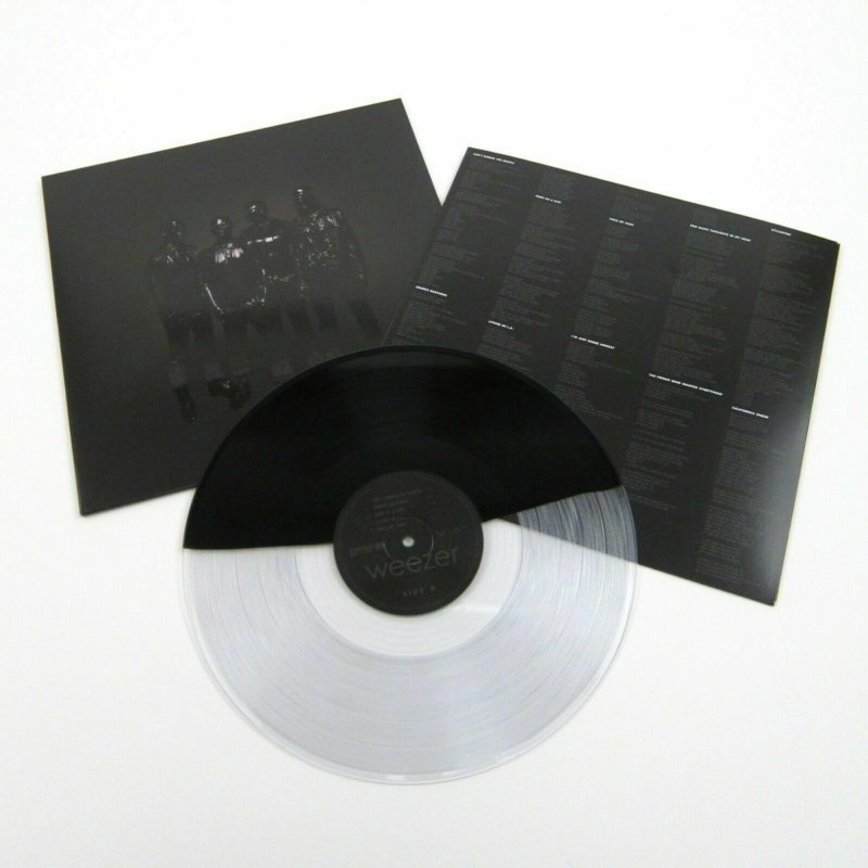Weezer, Black Album Indie Exclusive Clear & Black Split COLORED Vinyl