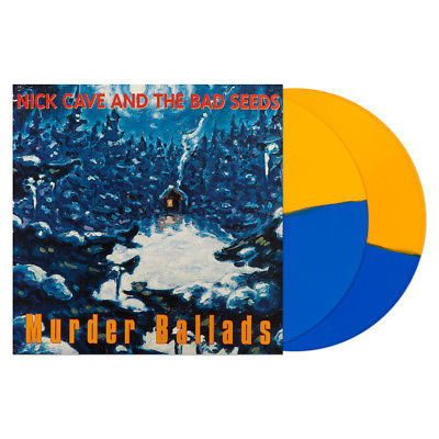 NICK CAVE & BAD SEEDS, Murder Exclusive Opaque Blue & Yellow Split VINYL 2LP LIMITED EDITION - Mac Kosmos